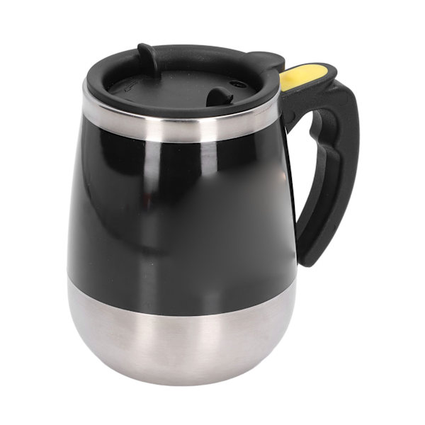 Självrörande mugg automatisk blandning magnetisk mugg rostfritt stål kaffekopp för drycker te varm choklad mjölk svart