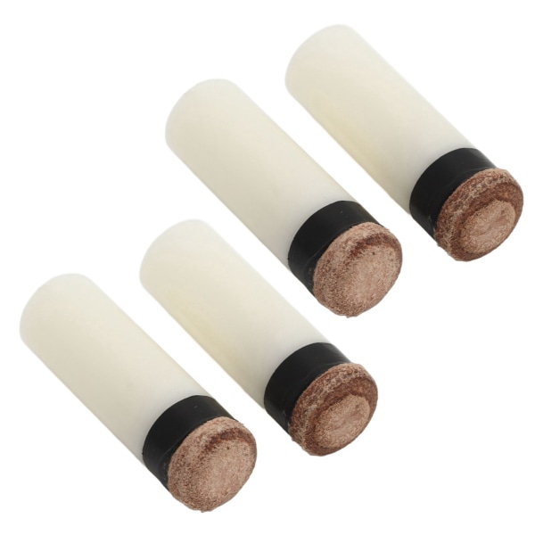 12 STK Pool Cue Tips 11mm PU lær og plast Universal Cue Tips Erstatninger for Billiard Hall