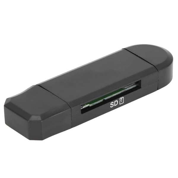 OTG/USB2.0 kortlæser multifunktionel højhastighedskortlæser til Win XP/Win10/Win8/Win7Sort