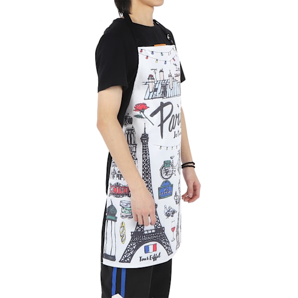 Motetrykk Cartoon Kjøkkenforkle Unisex Matlaging Hjem Rengjøring Forkle Tilbehør#7
