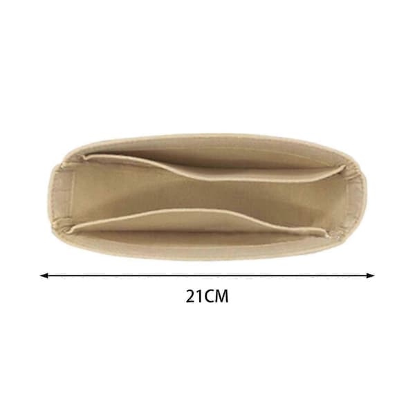 Väskorganiseringsinlägg Designerorganiseringsväskfoder för axelväska Light Khaki Zipper