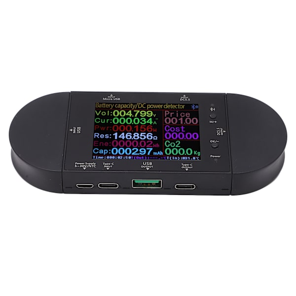 Digital voltmeter USB-tester spændingsdetektor amperemeter strøm PD elektrisk måler 5V-32V