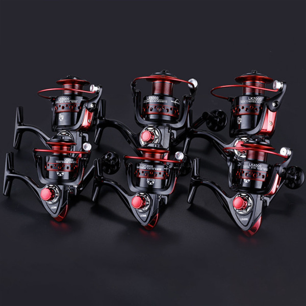 Metal Coil13BB LK2000-7000 Series Spinning Reel 5.2:1 4.7:1 Boat Rock Spinning fiskesneller