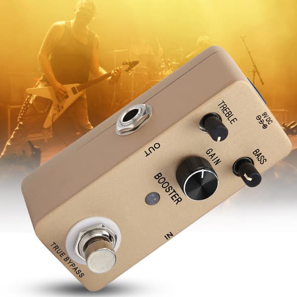 Elektrisk Buffer Elektrisk Guitar Effektpedal Ren Boost True Bypass Fuld Metalskal