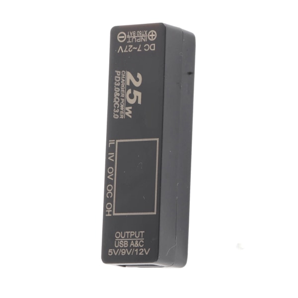 PD3.0 USB XT60 Interface til USB PD3.0 Hurtigoplader Overbelastning Kortslutningsbeskyttelse