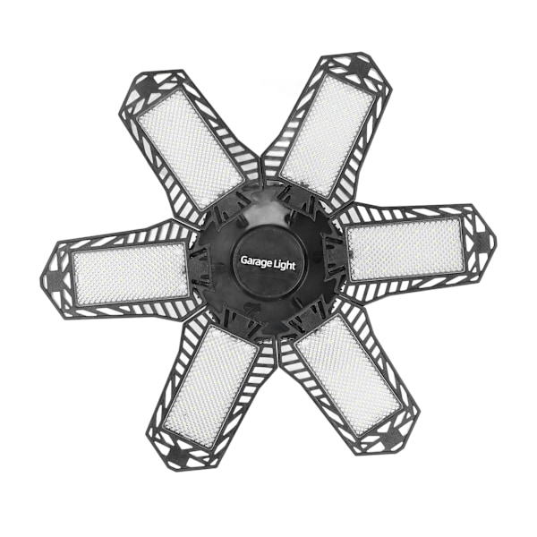 LED-garagelampa 1800LM 24W 6-bladig hopfällbar bra värmeavledning LED-lagerlampa 85 till 265V