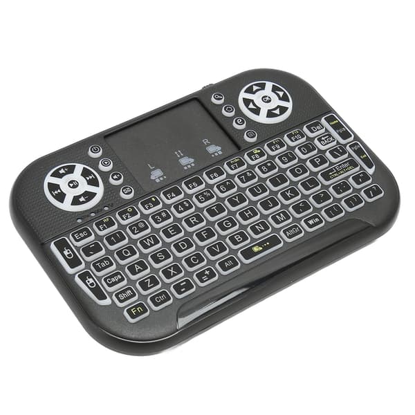 Mini trådløst Bluetooth-tastatur med touchpad-understøttelse 2,4 GHz RF Multi Touch genopladelig håndholdt tastaturcontroller til pc