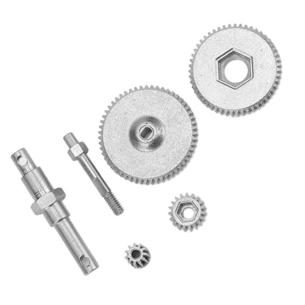 RC Vaihteiston Hammaspyöräsarja Hammaspyörä ja Akseli Ruostumaton teräs AXIAL SCX24 AXI90081 AXI00001 AXI00002 1/24 RC-autoon