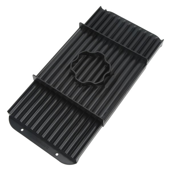 Bait Rolling Plate ABS Plast Black Portable Lightweight Fishing Bait Roll Board for Outdoor 12mm/0.47in