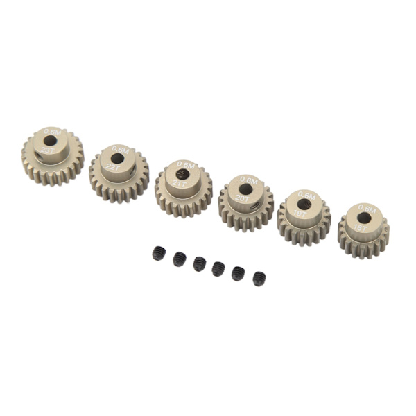 RC Moottorin Hammaspyörä 3.175mm 18T 19T 20T 21T 22T 23T Metallinen Hammaspyöräsarja 1/8 1/10 RC Kiipeilyautoon Yleinen