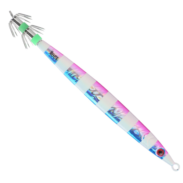 Konstgjorda beten Fiske Metal Lure Luminous Squid Jigs Naturtrogna Swimbbait med HookBlue