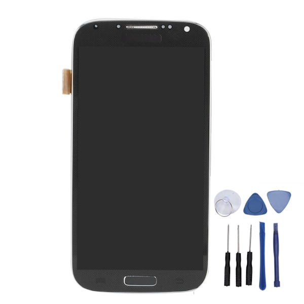 Skärmbyte LCD-skärm Touch Digitizer-montering för Samsung Galaxy S4 Svart