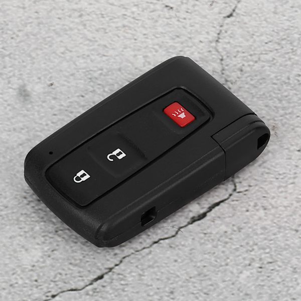 3-Knaps Fjernbetjenings Nøgle Fob Etui Skal med Embryo Passer til Toyota Prius 2004-2009