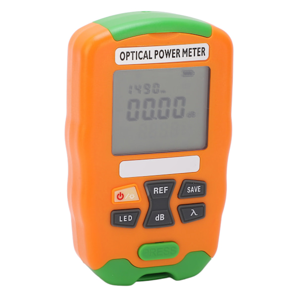 Oransje Mini Fiberoptisk Effektmeter Rask Nøyaktig Følsom Robust Liten Optisk Fiber Tester ‑70 til +10dBm