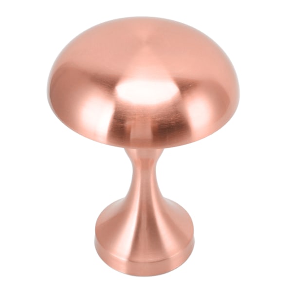 Genopladelig bordlampe i form af en svamp med 3 hastigheder, farvetemperatur, touch-styring og trinløs dæmpning, nattelys til hjemmet i kobber
