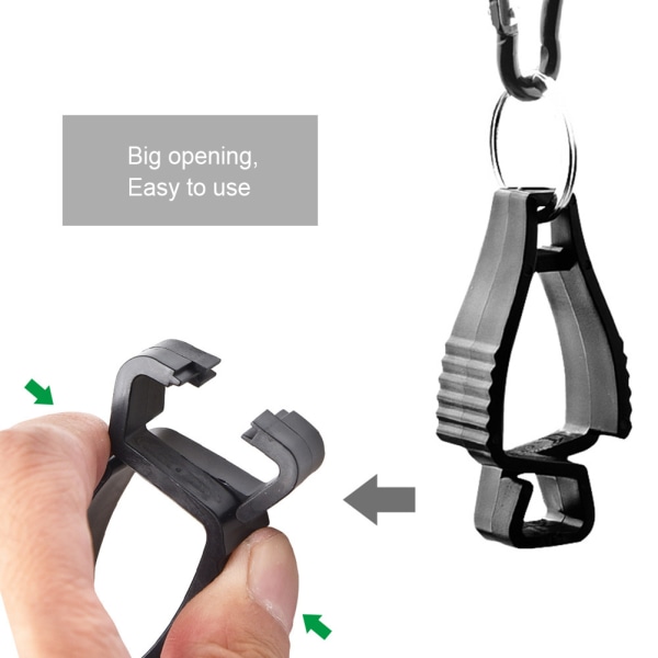 10 st Handskklämmor för arbetsplast A-formade handskhållare för utomhuscamping
