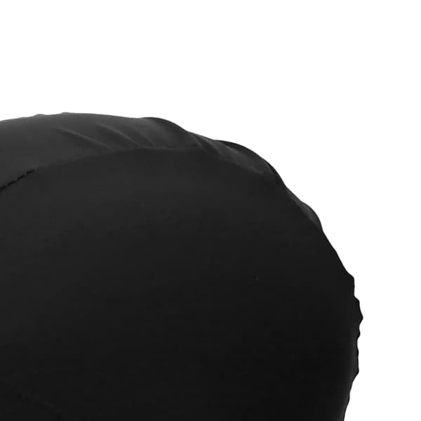 Badehette Høy Elastisitet Tykk Slitesterk Badehette Polyester Svømmehatter for Kvinner Menn Svart