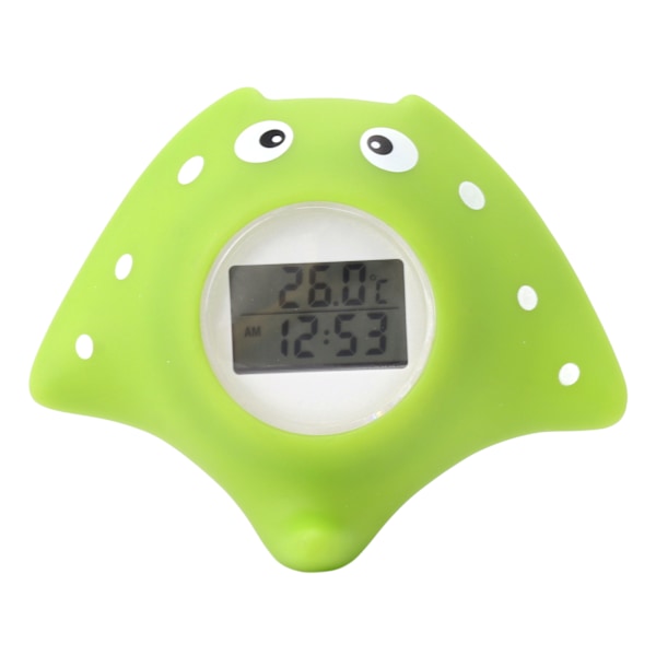 Babybadtermometer Alarm LCD-skärm Fiskformad Vattentät 0‑60 Grader Celsius Vattentemperaturtestare