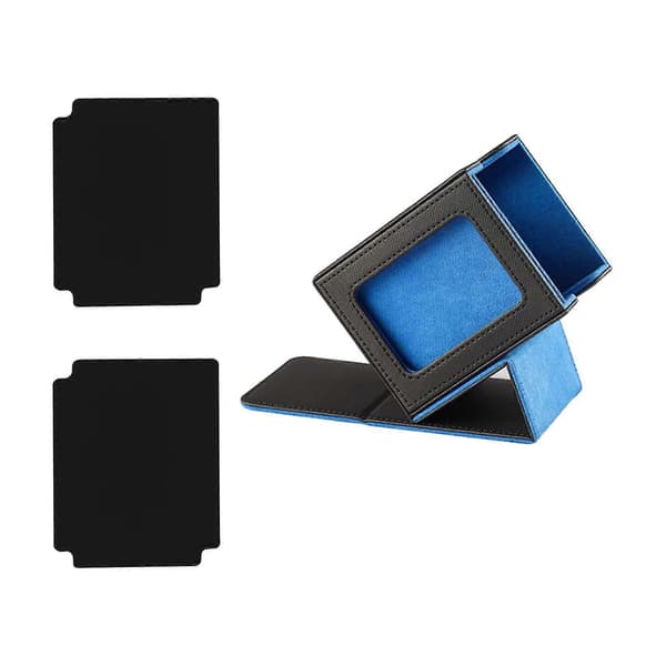 Kortlekslåda Robust Baseballkort Samlarkortsfodral Kortförvaringslåd Black Blue