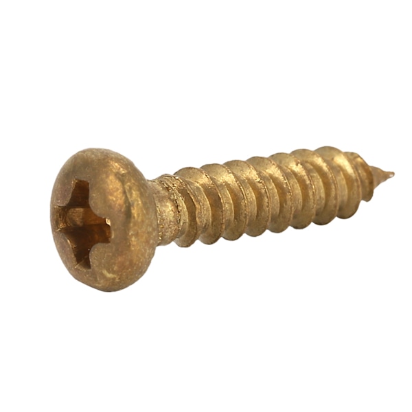 50 stk krom monteringsskruer for gitarmaskinhoder Tuning Pegs Tunere (gyldne)