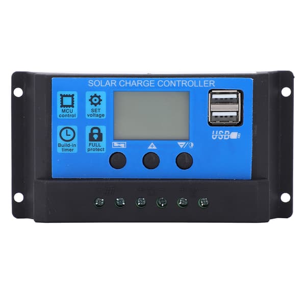Auto Solar Charge Controller MPPT PMW Suuri Teho 5V 3A USB-Lähtö LCD HD-Näyttö