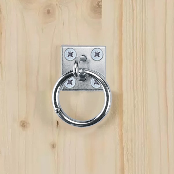 Kopplingsring för häst, rostfri plätering, metall, för stall, badning