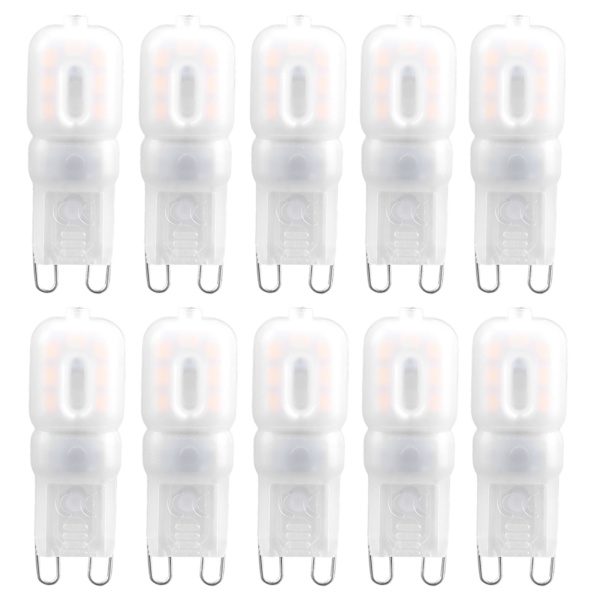 10 st 1,5 W G9 LED-lampor Hushåll 14LED Taklampa Glödlampa Varm Vit (230V)