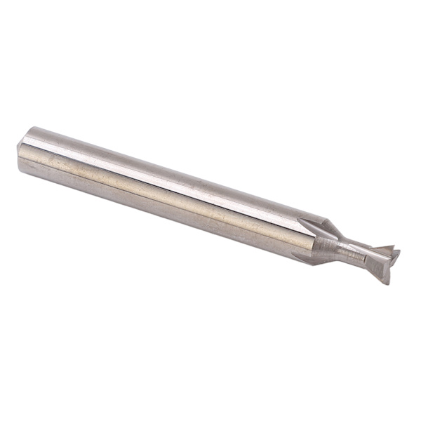Svalstjärtsfräs i hårdmetall 6 mm skaftdiameter 4 spår 50 mm längd Universal svalstjärtsfräs 60°