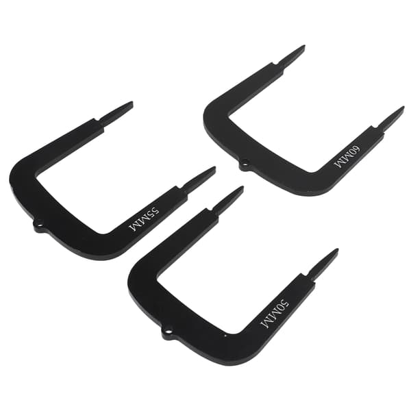 3 stk. Golf Putt Alignment Mål Gate 50mm 55mm 60mm Aluminium Legering Golf Putting Træningshjælp til Putt Alignment