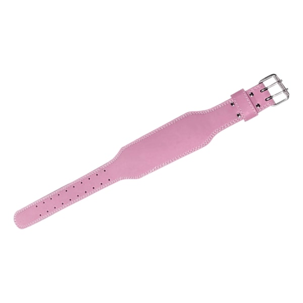 Vektløftende belte Mikrofiberskinn Midje Ryggstøtte Treningsbelte for trening Trening Fitness L 115cm/45,3in rosa