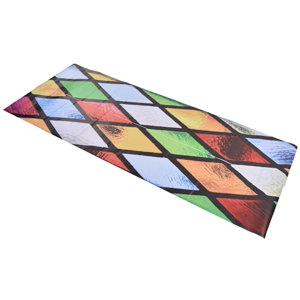 2 kpl 3D-ovitarraa 38,5x200cm värillinen vinoneliöristikko itseliimautuva vedenpitävä PVC-ovitarra taustakuva kotiin
