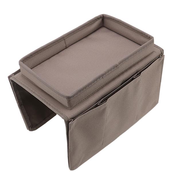 Sofa Bakke Foldbar Arm Opbevaring Holder Bord 600D Oxford Klud Sidelommer til Sofa Kaffe
