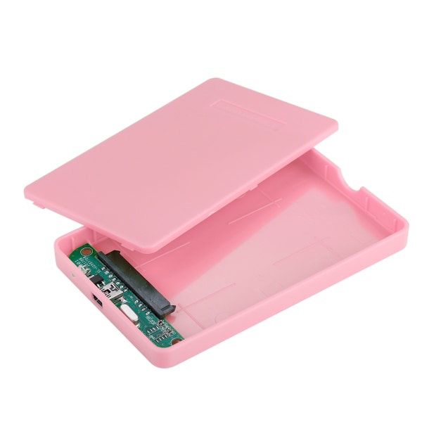 2,5 tuuman SATA SSD ulkoinen kotelo USB 2.0 case (vaaleanpunainen)