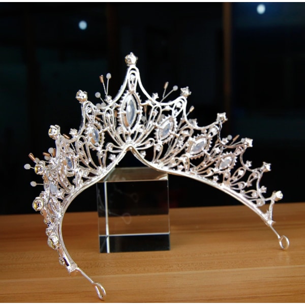 Luksus koreansk bryllupskrone (sølv)