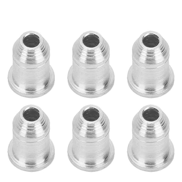 6 st järn elgitarr stränghylsor gitarr stränglock instrumenttillbehör (silver)