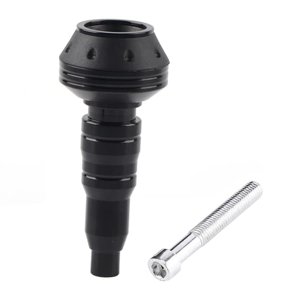 Motorcykel CNC Aluminiumlegering Avgasram Slider Anti Crash Protector Cap Svart