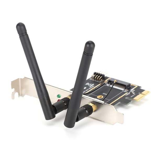 PCI E til NGFF M.2 WIFI Trådløs Modul Adapterkort KEY A E Netværksudvidelseskort
