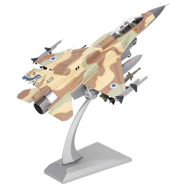 1:72 Skala F 16I Fighter Planes Modell Strømlinet Kropp Legering Stimulert Flysamling Modell