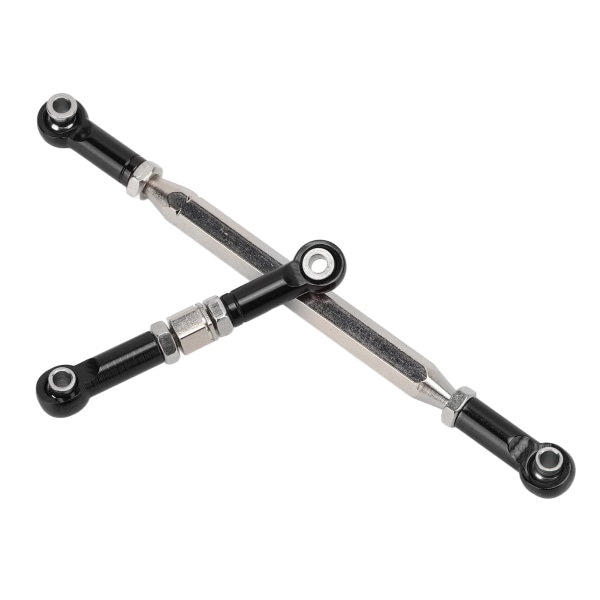 Metal Opgraderet Servo Link Stang Styretøjs Trækstang til MN D90 MN91 MN96 MN99S RC Bil Dele Sort