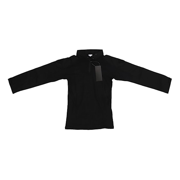 Combat Skjorta Långärmad Dragkedja Unisex Bomull Polyester Andningsbar med Armbågsskydd Axel Ficka Combat Kläder för Cosplay Svart M
