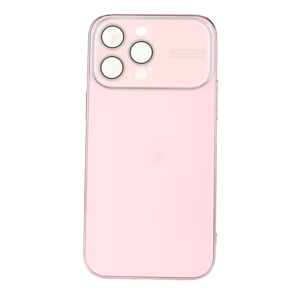 Elektropläterat phone case Stort fönsterobjektiv Kameraskydd Stötsäkert case Anti Scratch Rosa för IPhone 14 Pro
