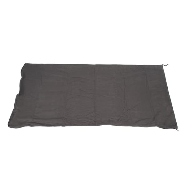 Fleece Sovepose Foldbar Soveposeforing Bærbar Fleece Lynlås Soveposeforinger til Camping Rejser Grå