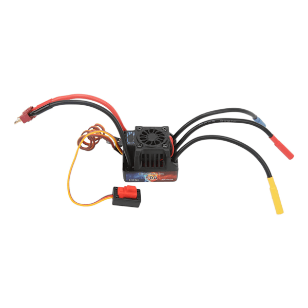 HOBBYFANS ESC Elektrisk Hastighetsregulator Vattentät 80A Borstlös ESC för 1/8 1/10 RC-bil