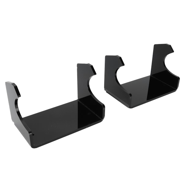 2 stk. Langt Skateboard Oppbevaringsstativ Longboard Veggmontert Holder for Soverom Stue Svart