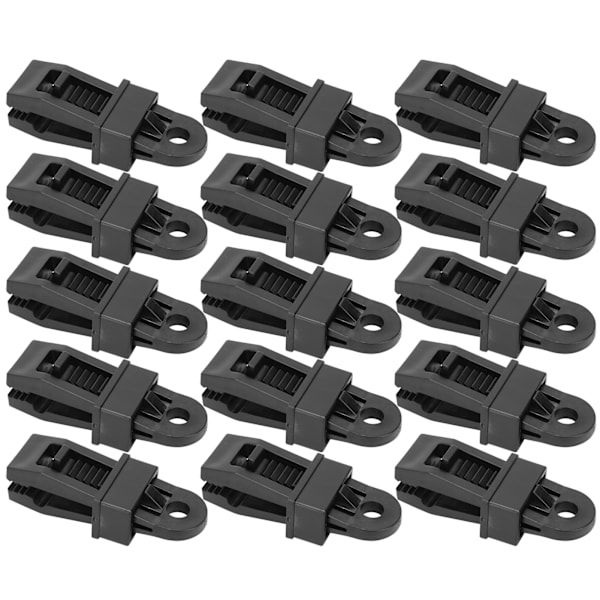 15st Utomhuscamping Vindtät tältklämma Bärbar campingkapell Markiser Clamp Nylon