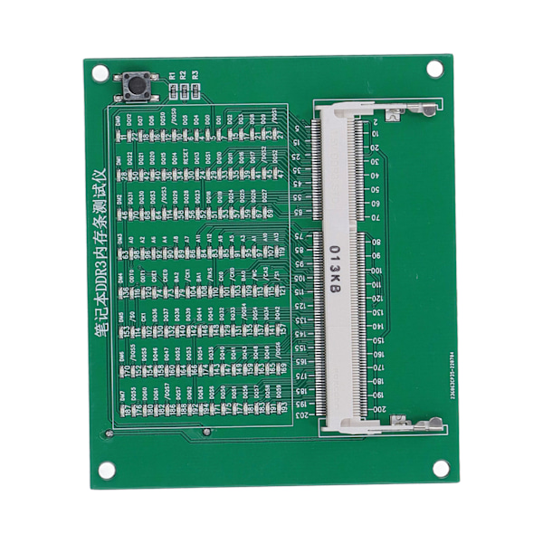 Kannettavan muistin testauskortti LED-valolla tietokoneen emolevyn piirin korjaustunnistuskortti DDR3