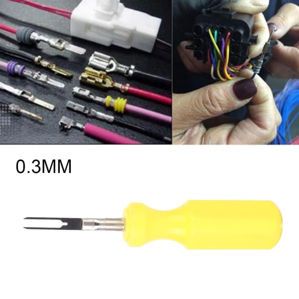 0,3 mm Universal Car Cable Terminal Line Elektrisk ledningskontakt Pin Extractor Removal Tool