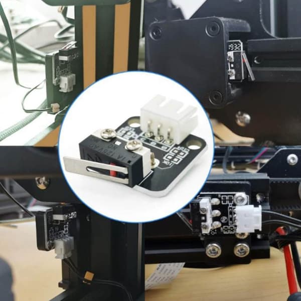 Flammehæmmende 3-Pin Endstop Grænseafbrydermodul til Ender 3D Printer (5 stk)