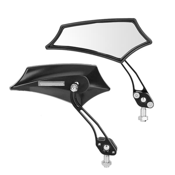 Et par universelle motorcykel modificerede tilbehør bakspejl (sort)