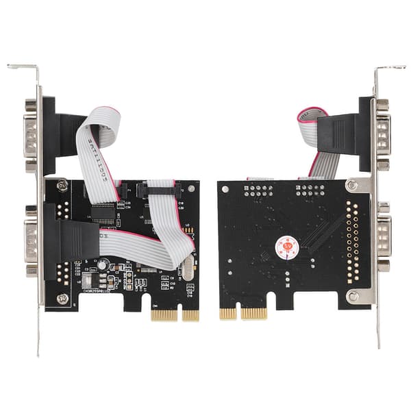 PCI-E PCI Express til Dual Serial DB9 RS232 2-ports Controller Adapterkort